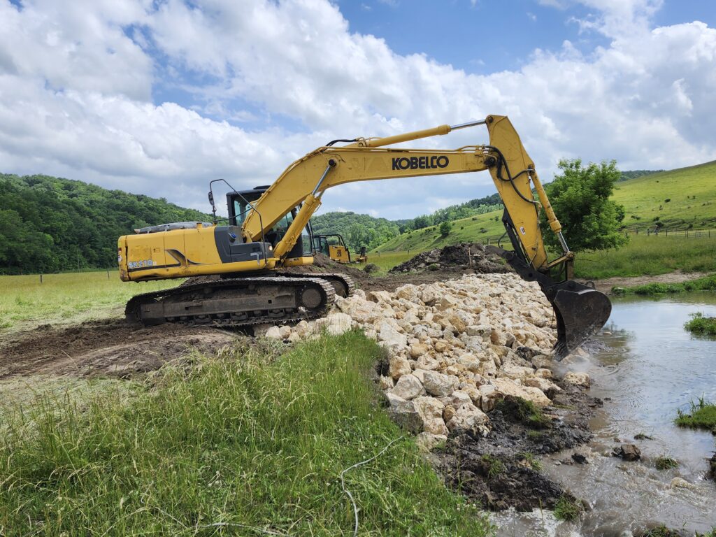 Conservation program bank stabilization